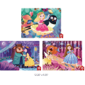 Seria de puzzle-uri „Aventurile prințeselor”, 3 în 1, nivelul 3 Seria de puzzle-uri „Aventurile prințeselor”, 3 în 1, nivelul 3