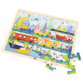 Puzzle din lemn „Transport” 48 elem.