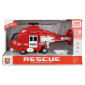 1:16 Инерционный Вертолет «Fire & Rescue Helicopter» (свет / звук) 1:16 Инерционный Вертолет «Fire & Rescue Helicopter» (свет / звук)