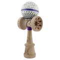 «Kendama Super Sticky X Original», rulment metalic, ața 62/65 cm, King size 7.5 x 6 x 18 cm, „Picături de ploaie”, albă «Kendama Super Sticky X Original», rulment metalic, ața 62/65 cm, King size 7.5 x 6 x 18 cm, „Picături de ploaie”, albă