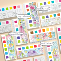 Cartea de colorat cu acuarele inclusă „Pădure minunată”