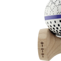 «Kendama Super Sticky X Original», rulment metalic, ața 62/65 cm, King size 7.5 x 6 x 18 cm, „Picături de ploaie”, albă «Kendama Super Sticky X Original», rulment metalic, ața 62/65 cm, King size 7.5 x 6 x 18 cm, „Picături de ploaie”, albă