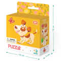Puzzle „Cățeluș”, 16 elemente. Puzzle „Cățeluș”, 16 elemente.