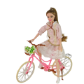 Păpușa Emily cu bicicletă Păpușa Emily cu bicicletă