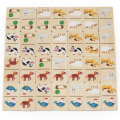 Domino din lemn 2în1 „Animale și numere” Domino din lemn 2în1 „Animale și numere”