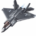 Set de construcție „Avion invizibil Stealth J35”, scara 1:44, 812 elem.