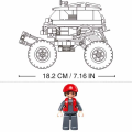 Set de construcție „Monster Truck roșu”, cu inerție, 261 elem. Set de construcție „Monster Truck roșu”, cu inerție, 261 elem.
