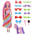 Păpușa cu accesorii pentru păr, 29 cm Păpușa cu accesorii pentru păr, 29 cm