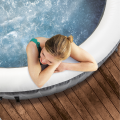 INTEX Jacuzzi SPA gonflabil „Greywood Deluxe” 196х71 cm, 795L, 4 persoane INTEX Jacuzzi SPA gonflabil „Greywood Deluxe” 196х71 cm, 795L, 4 persoane