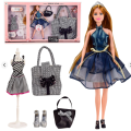 Set de joc: păpușa „EMILY” + geantă pentru copii Set de joc: păpușa „EMILY” + geantă pentru copii