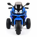 Motocicletă electrică pentru copii, albastră, 12V 3.2Ah, 2 motoare