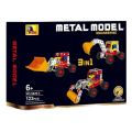 Set de construcție metalic 3 în 1 „Șantier”, 123 elem. Set de construcție metalic 3 în 1 „Șantier”, 123 elem.