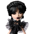 Set de joc Monster High „Păpușa Wednesday în Rochie”, cu accesorii