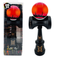 «Kendama Super Sticky X Original», rulment metalic, ața 62/65 cm, King size 7.5 x 6 x 18 cm, „Păianjen” negru-roșu