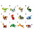 CONSTRUCTOR QBRICKS — Egg Dino, 12 modele, de la 40 pînă la 50 elem.