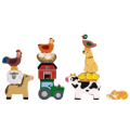 Set de figurine din lemn „Ferma”