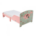 Pat Junior cu protecții laterale Pink Forest, U-Grow Pat Junior cu protecții laterale Pink Forest, U-Grow