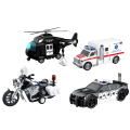 1:20 Set vehicule de poliție cu fricțiune (lumini /sunete) 1:20 Set vehicule de poliție cu fricțiune (lumini /sunete)