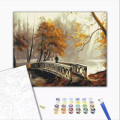 Pictură pe numere 40х50 cm (fără cutie) – Ceață de toamnă. Pictură pe numere 40х50 cm (fără cutie) – Ceață de toamnă.
