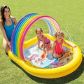 INTEX Piscină gonflabilă pentru copii cu baldachin și jeturi de apă 147x130x86 cm, 84 L, 2+ INTEX Piscină gonflabilă pentru copii cu baldachin și jeturi de apă 147x130x86 cm, 84 L, 2+