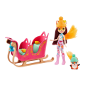 Papusa Enchantimals „Felicity Fox cu sanie”