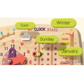 Busyboard 8 în 1 „Calendar cu ceas”