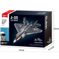 Set de construcție „Avion invizibil Stealth J35”, scara 1:44, 812 elem.