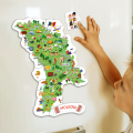Joc magnetic educativ „Harta Moldovei”, 16 piese Joc magnetic educativ „Harta Moldovei”, 16 piese