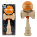 „Kendama Flippy X Original Rainbow”, profesională, rulment metalic, ața 62/65 cm, ultra aderent, cupe mari, King Size 7 х 6 х 18 cm, portocaliu-maro