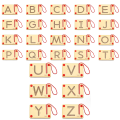 Set de table magnetice „Învățăm să scriem literele mari ale alfabetului englez”, 26 buc. Set de table magnetice „Învățăm să scriem literele mari ale alfabetului englez”, 26 buc.