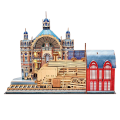 Puzzle 3D „Gară feroviară” cu iluminare LED, 255 elem. Puzzle 3D „Gară feroviară” cu iluminare LED, 255 elem.