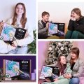 Объемная 3D картина из воздушного пластилина Air Clay 29×29 см Манга — Воздух