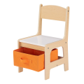 Set U-Grow cu măsuță și 2 scaune, lemn natural Set U-Grow cu măsuță și 2 scaune, lemn natural