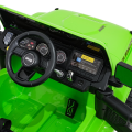 Mașinuță Jeep Wrangler Rubicon 392, Baterie 12V10AH, 4 motoare de 35W, roti EVA, scaune din piele Mașinuță Jeep Wrangler Rubicon 392, Baterie 12V10AH, 4 motoare de 35W, roti EVA, scaune din piele