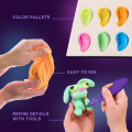 Set creativ DIY cu plastilină aerată Air Clay Lumi mici „Iepuraș pe Lună” Set creativ DIY cu plastilină aerată Air Clay Lumi mici „Iepuraș pe Lună”