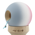 «Kendama Super Sticky X Original», Металлический Подшипник, веревка 62/65 см, King size 7.5 x 6 x 18 см, розово-бело-серый градиент
