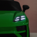 Машина Porsche Macan Turbo EV, Аккумулятор 12V10AH, 4 мотора 25W, EVA колеса, кожаные сидения