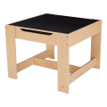 Set U-Grow cu măsuță și 2 scaune, lemn natural Set U-Grow cu măsuță și 2 scaune, lemn natural