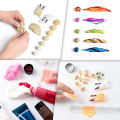 Воздушный пластилин бежевый Air Clay OKTO Colours, 10 шт. х 6 г, размер S