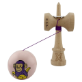 «Kendama Super Sticky X Original», rulment metalic, ața 62/65 cm, King size 7.5 x 6 x 18 cm, „Maimuță”, roz «Kendama Super Sticky X Original», rulment metalic, ața 62/65 cm, King size 7.5 x 6 x 18 cm, „Maimuță”, roz