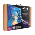Tablou 3D cu plastilină aerată Air Clay 29×29 сm Manga – Apă