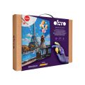 3D Pictură pe numere cu plastilină aerată Air Clay 30×40 сm – Salutări din Paris