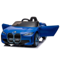 Машина BMW i4, Аккумулятор 12V7AH, 4 мотора 25-35W, EVA колеса, кожаные сидения