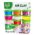 Plastilină aerată Air Clay în cutiuțe, 15 culori x 24 g, 2 modele
