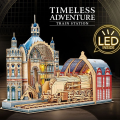 Puzzle 3D „Gară feroviară” cu iluminare LED, 255 elem. Puzzle 3D „Gară feroviară” cu iluminare LED, 255 elem.