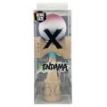 «Kendama Super Sticky X Original», Металлический Подшипник, веревка 62/65 см, King size 7.5 x 6 x 18 см, розово-бело-серый градиент