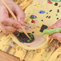 Объемная 3D картина из воздушного пластилина Air Clay 30×40 см — Поцелуй