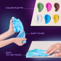 Tablou 3D cu plastilină aerată Air Clay 30×40 сm – Câmpuri de flori din Olanda