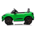 Машина Porsche Macan Turbo EV, Аккумулятор 12V10AH, 4 мотора 25W, EVA колеса, кожаные сидения