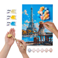3D Pictură pe numere cu plastilină aerată Air Clay 30×40 сm – Salutări din Paris